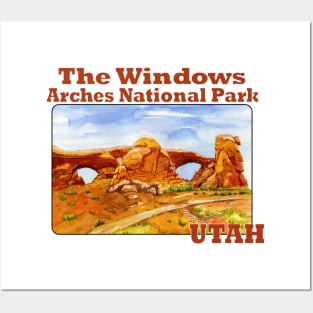 The Windows, Arches National Park, Utah Posters and Art